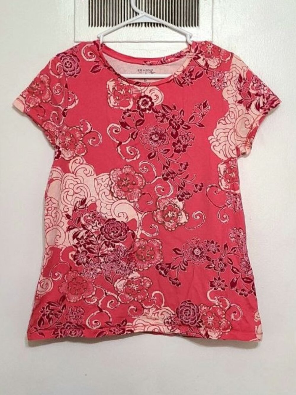 Pink Floral Everyday Tee